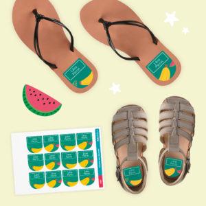 Schuh-Etiketten